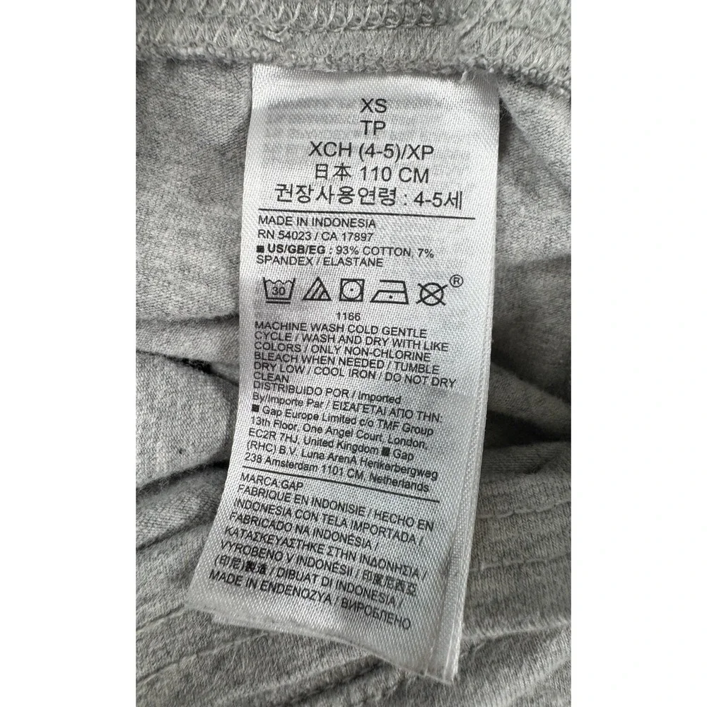 Gap Kids Girls Gray Flare Legging Yoga Pant Cotton Blend Casual XS 4-5‎